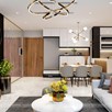 Thiết kế nội thất căn hộ 80m2 với 2 phòng ngủ hiện đại