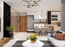 Thiết kế nội thất căn hộ 80m2 với 2 phòng ngủ hiện đại